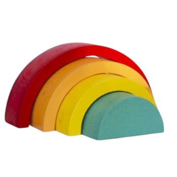 Arcoíris Picasso de 4 piezas - Juguete didáctico de madera