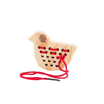 Pollito Enhebrado – Juego Didáctico en Madera