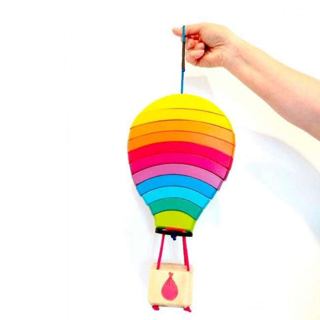 Globo Bartolomeu Clásico – Juguete Educativo en Madera - Imagen 2