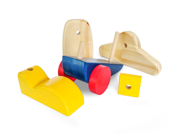 Mini Avión Jumbo – Juguete de Madera Didáctico y Creativo - Imagen 4