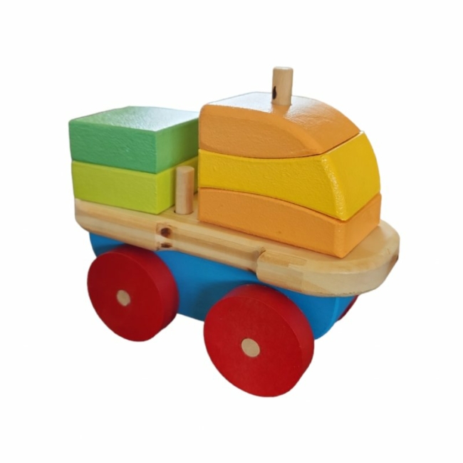Mini Camión Carga – Juego de Construcción en Madera