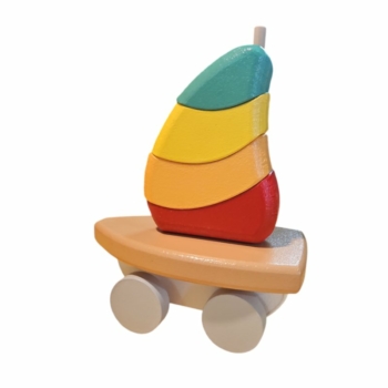 Mini Velero de Madera - Juego Didáctico y Decorativo