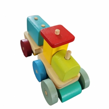 Trochita Mini Clásica – Juguete de Madera Educativo y Creativo