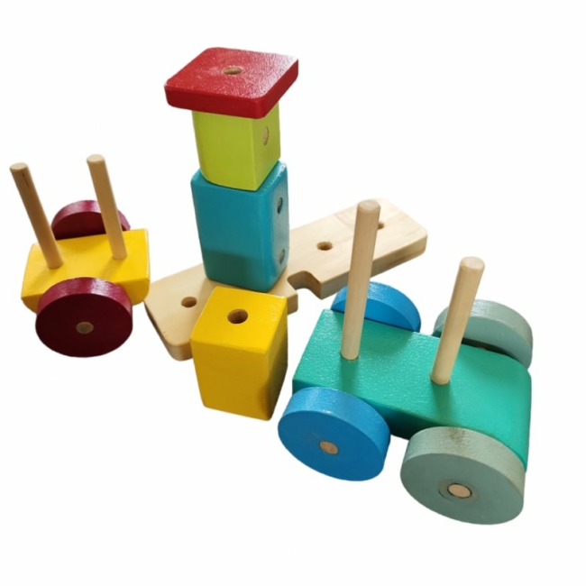 Trochita Mini Clásica – Juguete de Madera Educativo y Creativo - Imagen 2