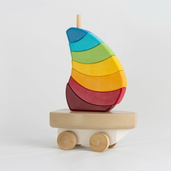 Velero Clásico - Juguete Educativo de Madera