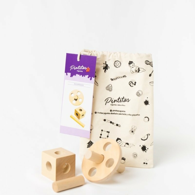 Set de Encastre de Madera - Juguete Educativo Montessori - Imagen 2