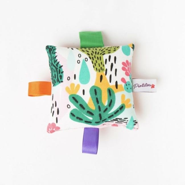 Almohadón Sensorial con Pestañas - Estimulación Temprana para Bebés