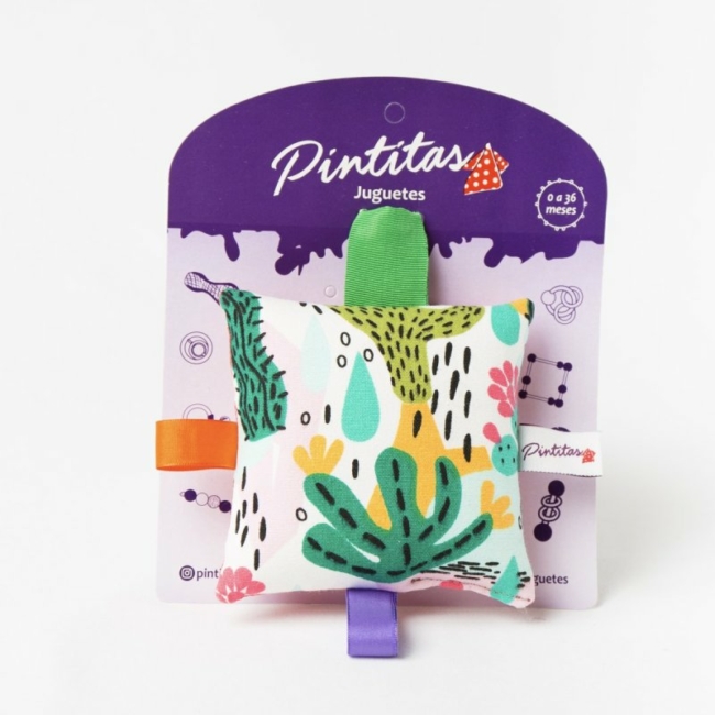 Almohadón Sensorial con Pestañas - Estimulación Temprana para Bebés - Imagen 2