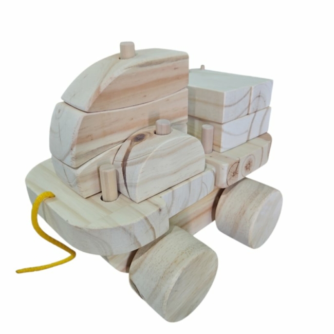Camión de Carga de Madera - Versión Natural