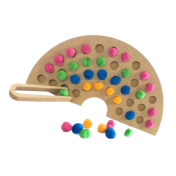 Arcoíris Creativo Montessori – Tablero Sensorial de Colores